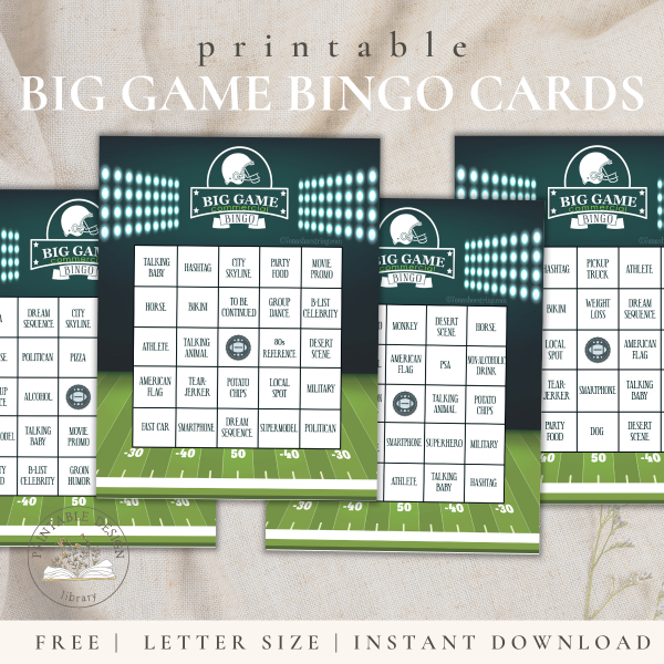 Big Game BINGO Cards