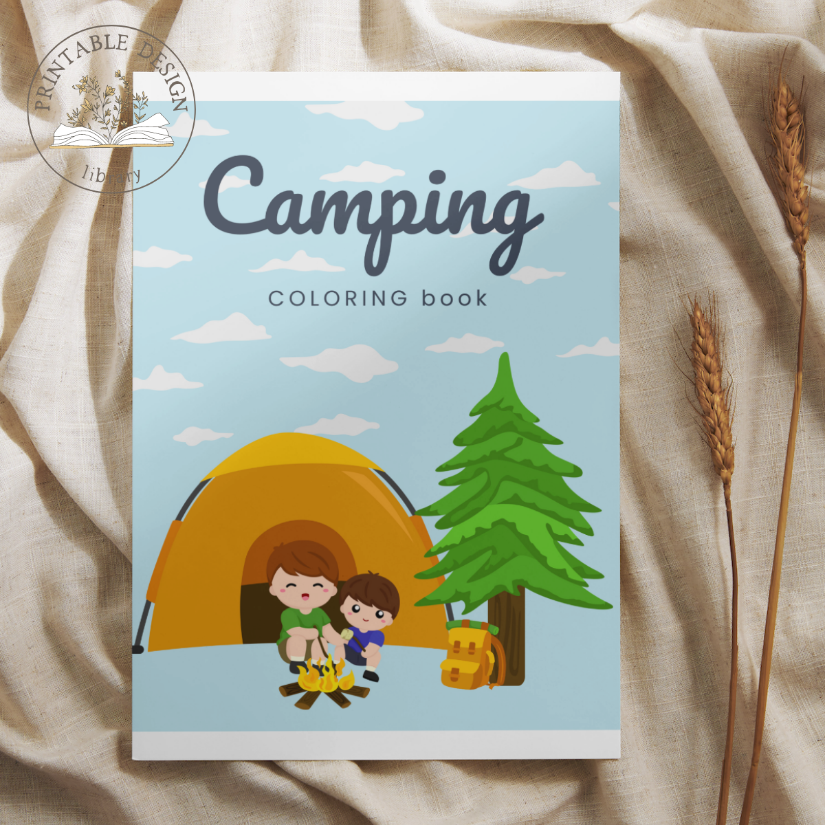 Camping Coloring Book for Kids