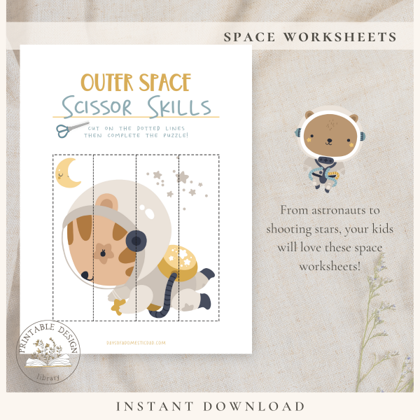 Space Worksheets For Kids