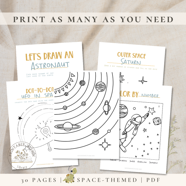 Space Worksheets For Kids